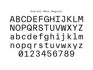 Everett font family picture n°10 by Nolan Paparelli